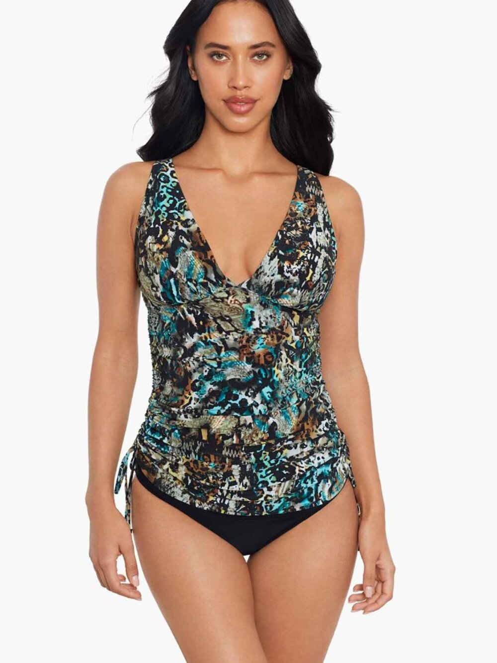 Magicsuit   Dani Tankini Top in Posh Mosh, Multi  Women Size 16  NWT